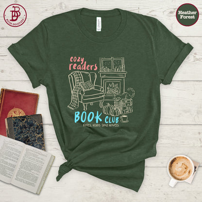 Cozy Readers Book Club Art Tee