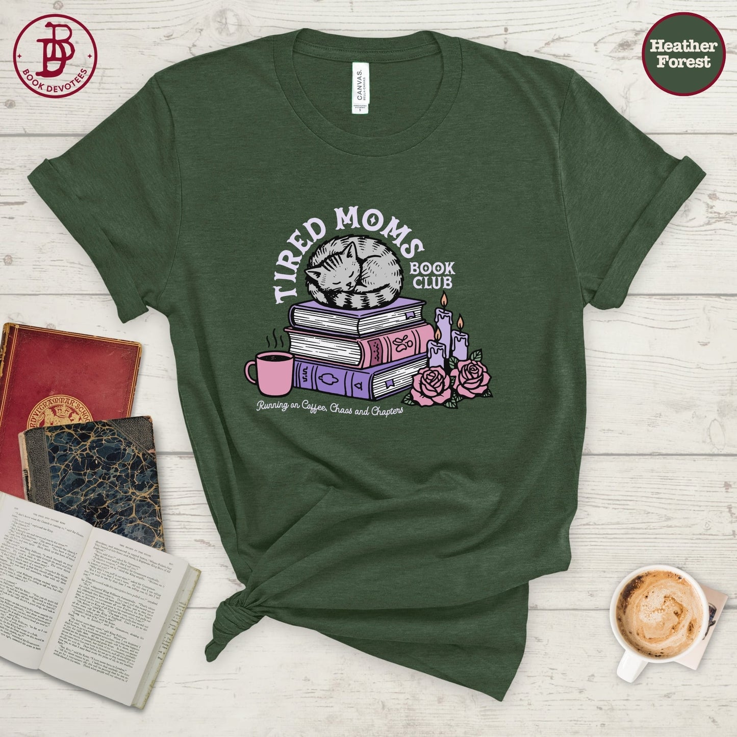 Tired Moms Cat Tee