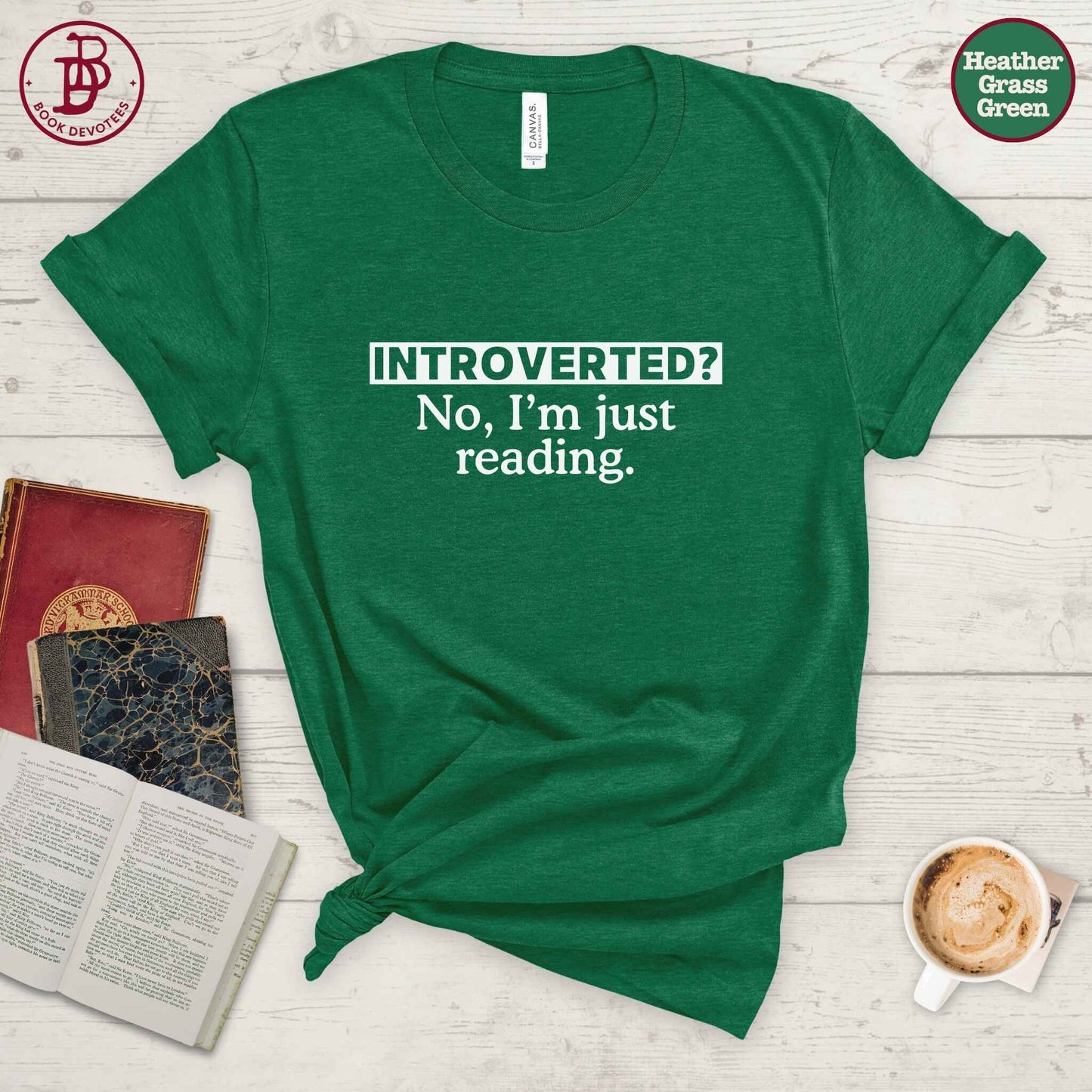 Introverted Just Reading Tee