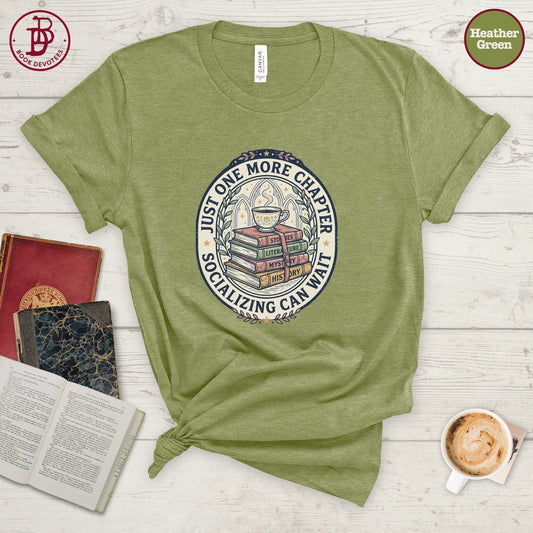 One More Chapter Badge Tee
