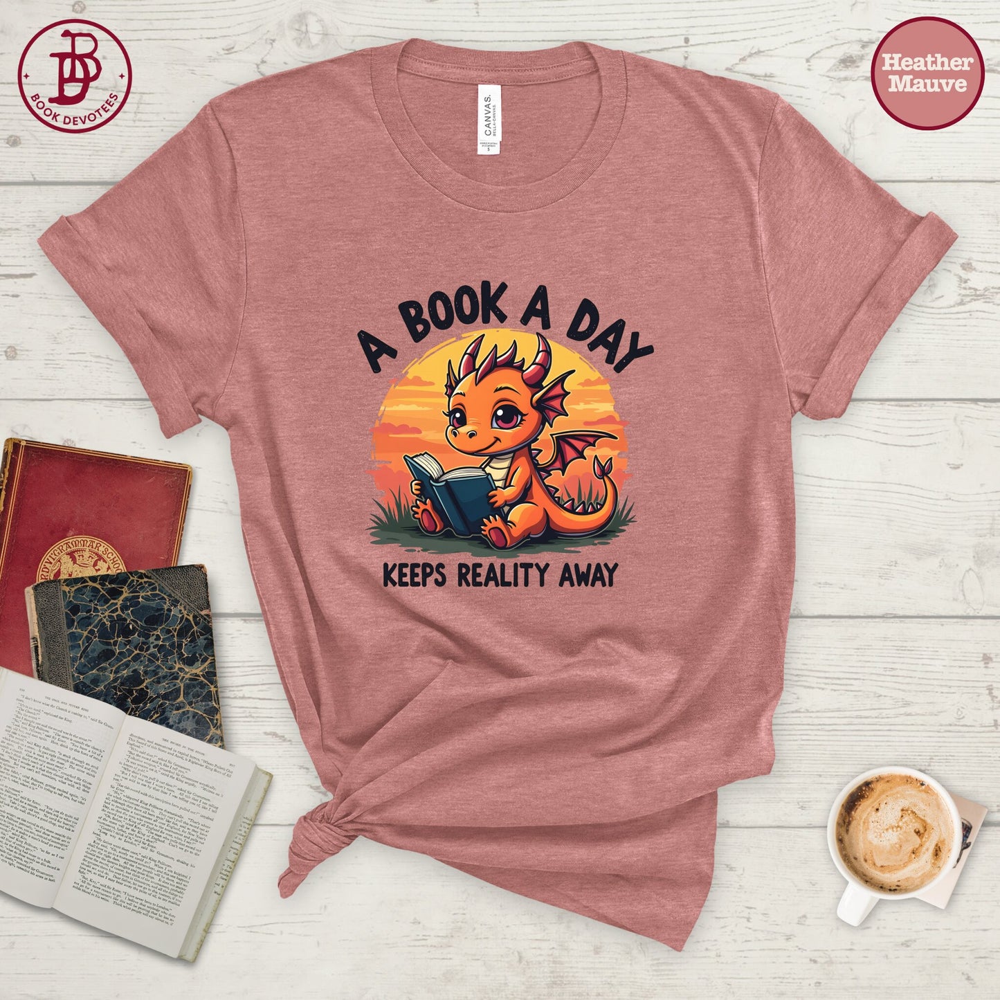 Book a Day Dragon Tee
