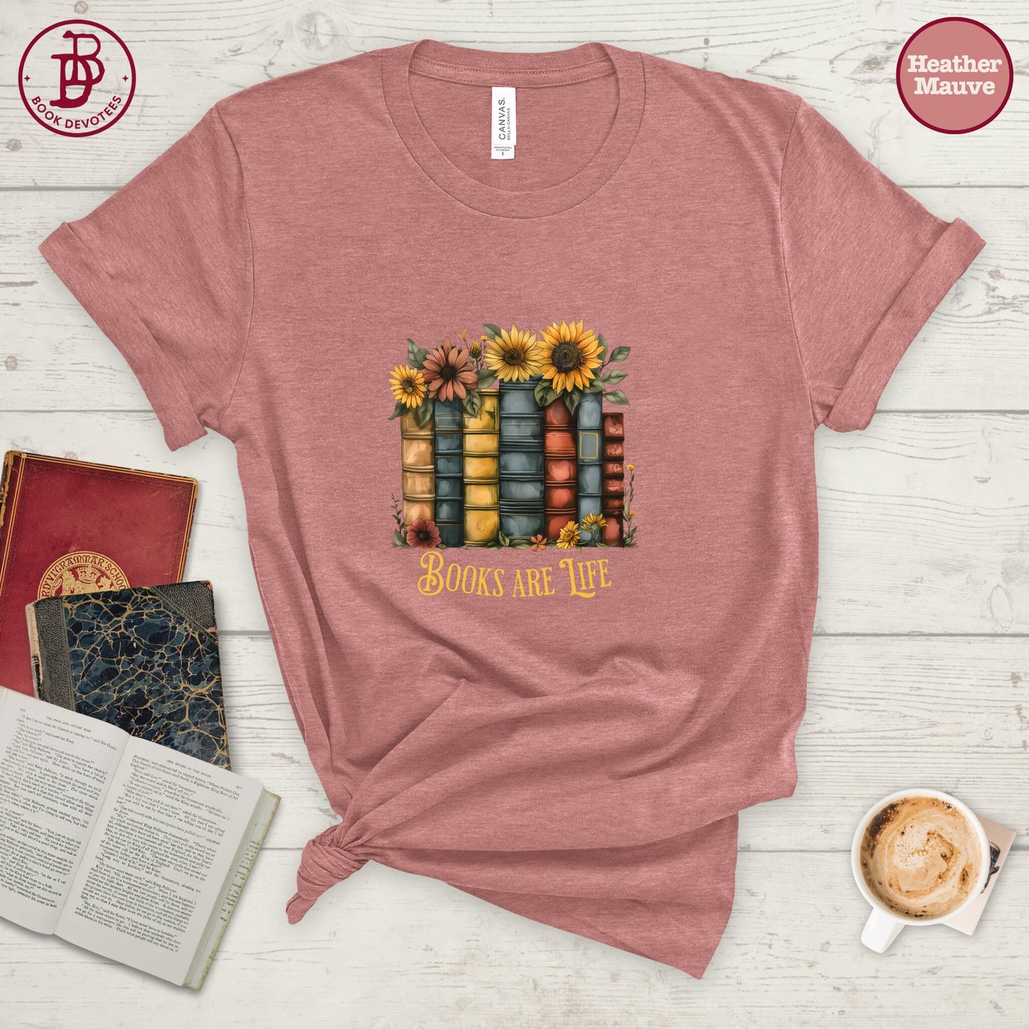 Sunflower Books are Life Tee