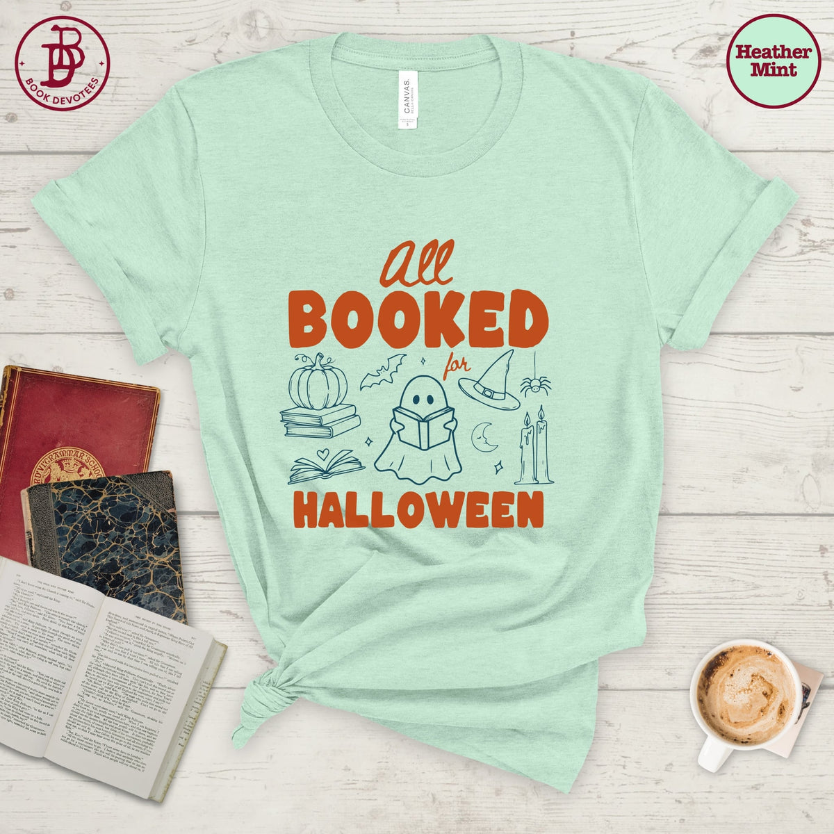 All Booked for Halloween Tee