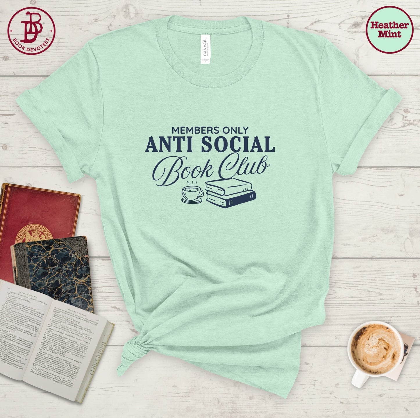Antisocial Book Club Art Tee
