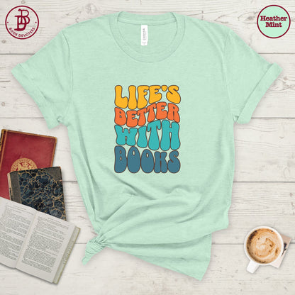 Better With Books Retro Tee