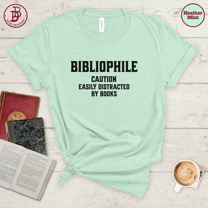 Bibliophile Caution Tee