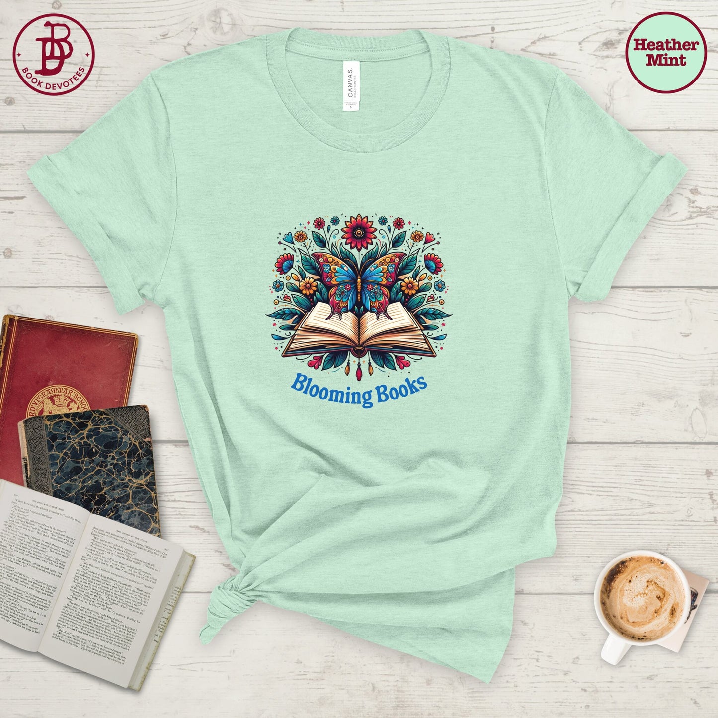 Book Butterfly Blooming Tee