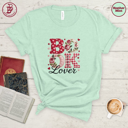 Book Lover Rose Tee
