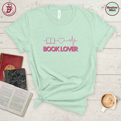 Booklover Heartbeat Tee