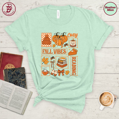 Cozy Reading Fall Vibes Tee
