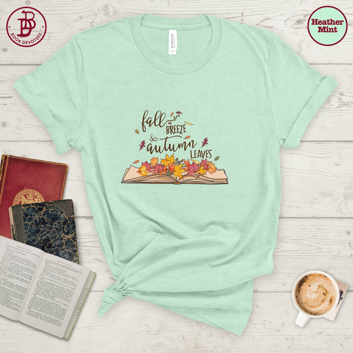 Fall Breeze Autumn Leaves Tee