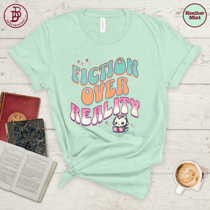 Fiction Over Reality Retro Dragon Tee