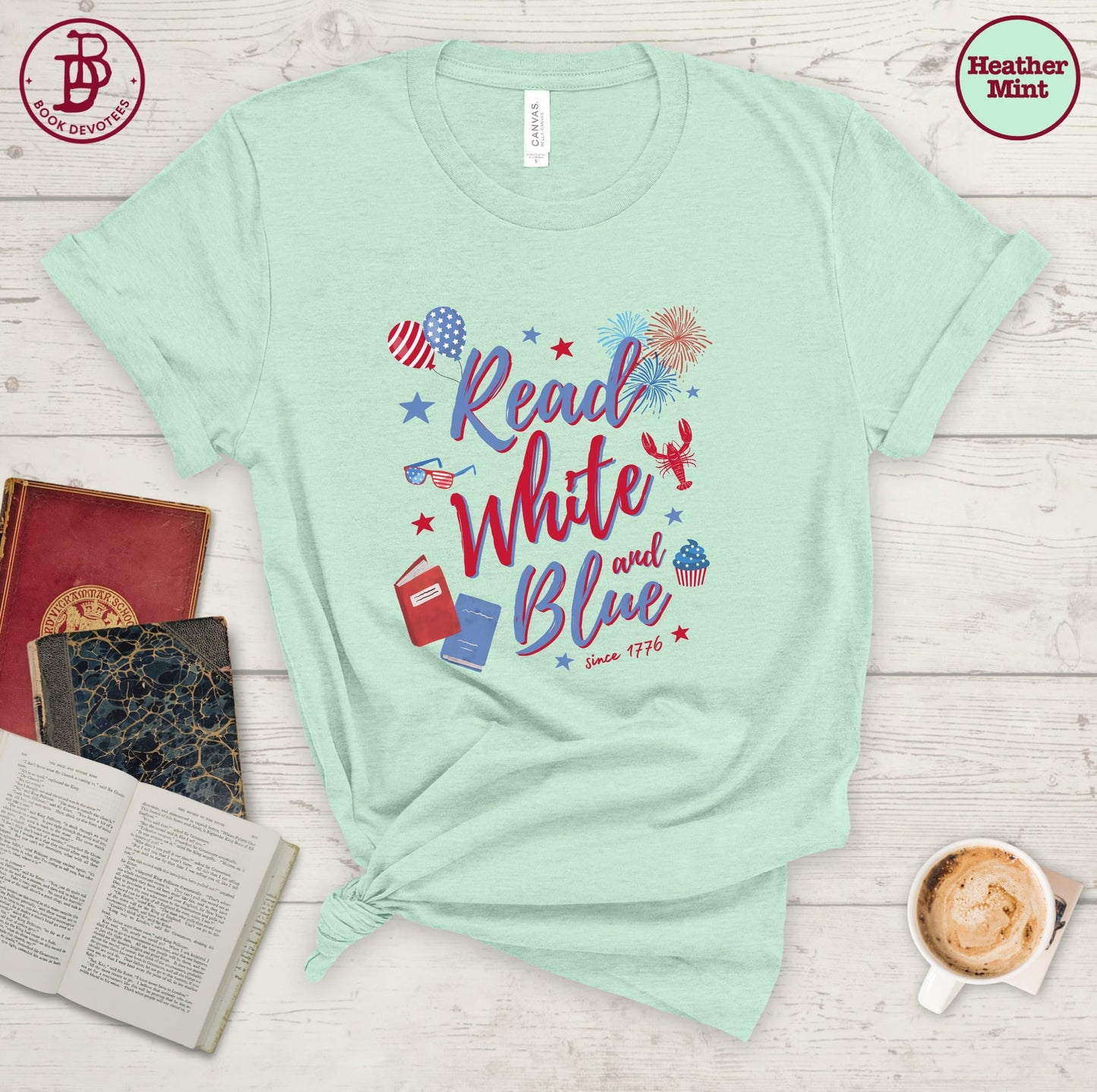 Read White and Blue Tee