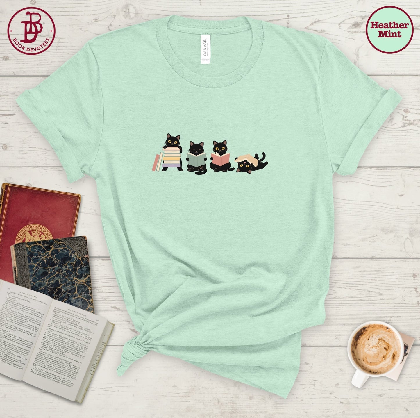 Reading Cats Tee