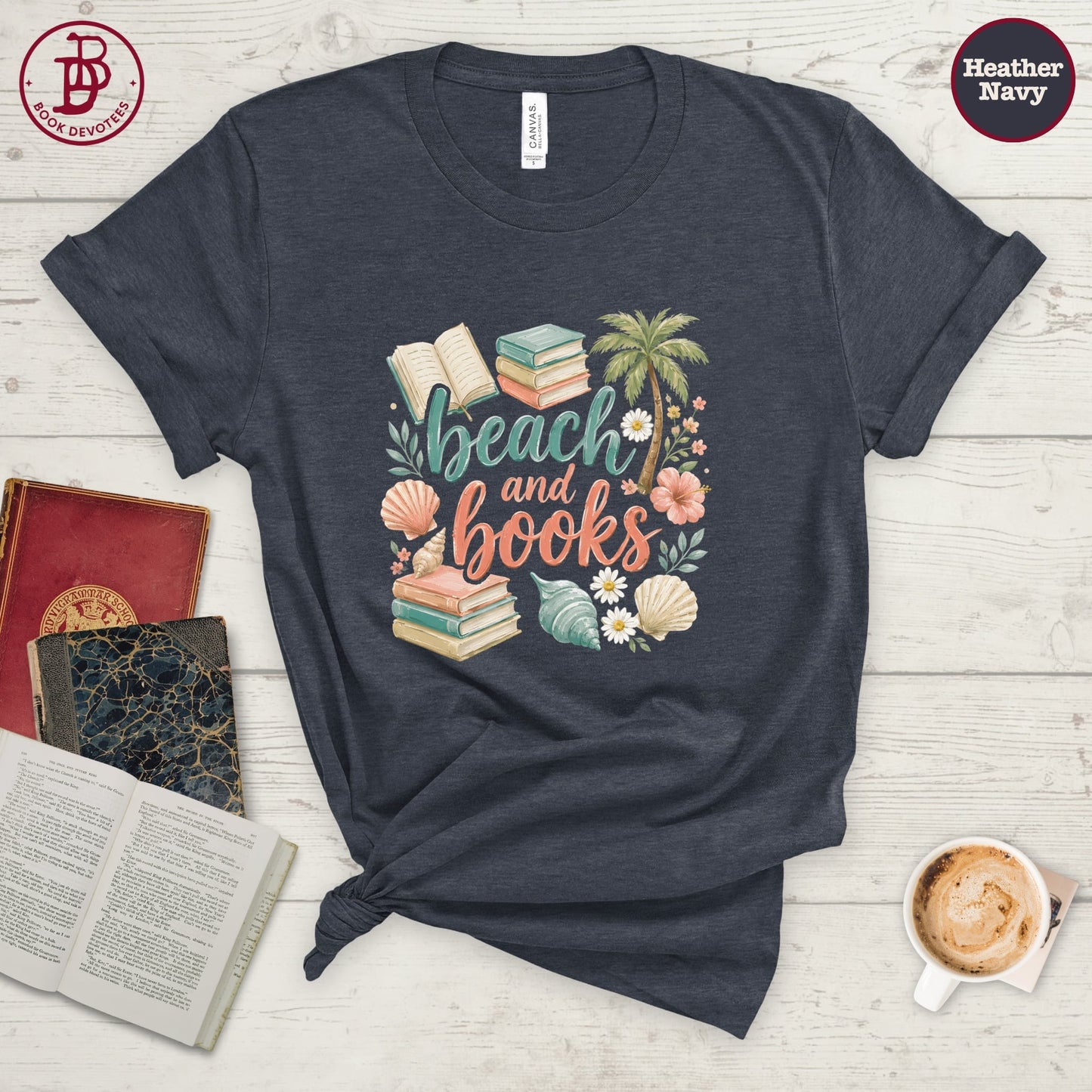 Beach and Books Tee