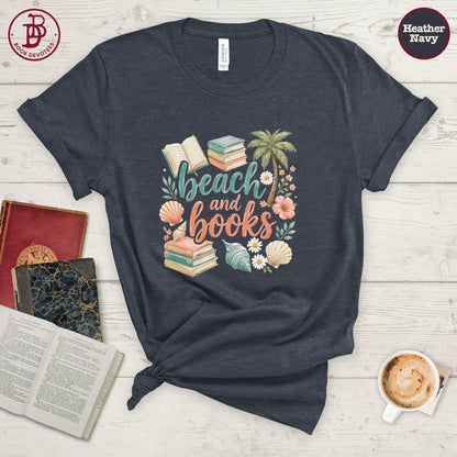 Beach and Books Tee