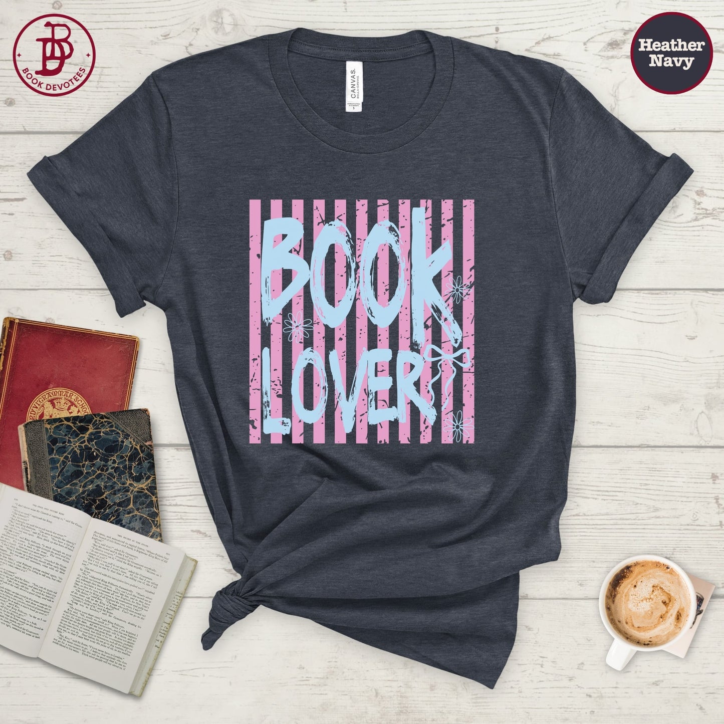 Book Lover Stripe Tee