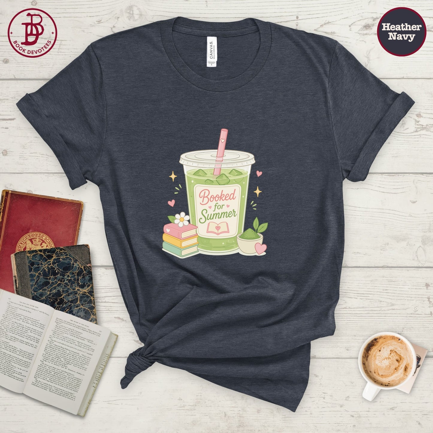 Booked for Summer Matcha Tee