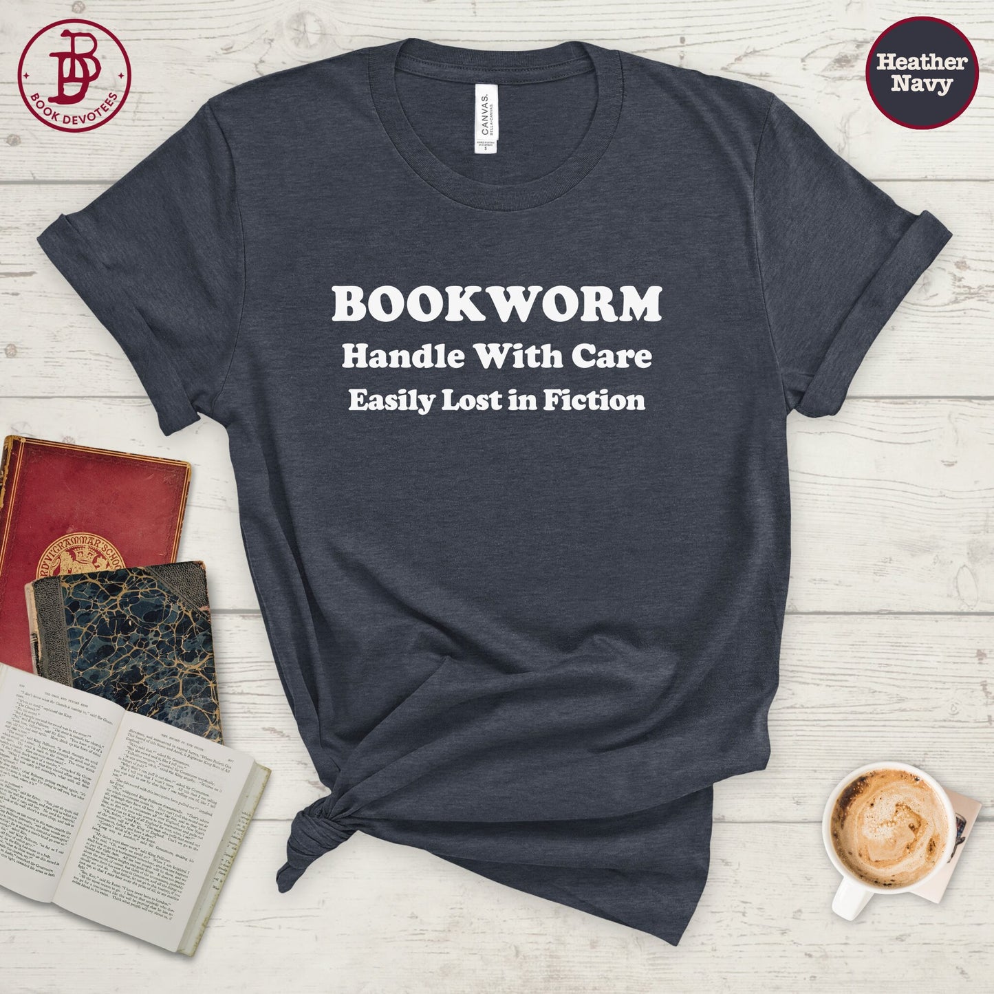 Bookworm Lost in Fiction Tee