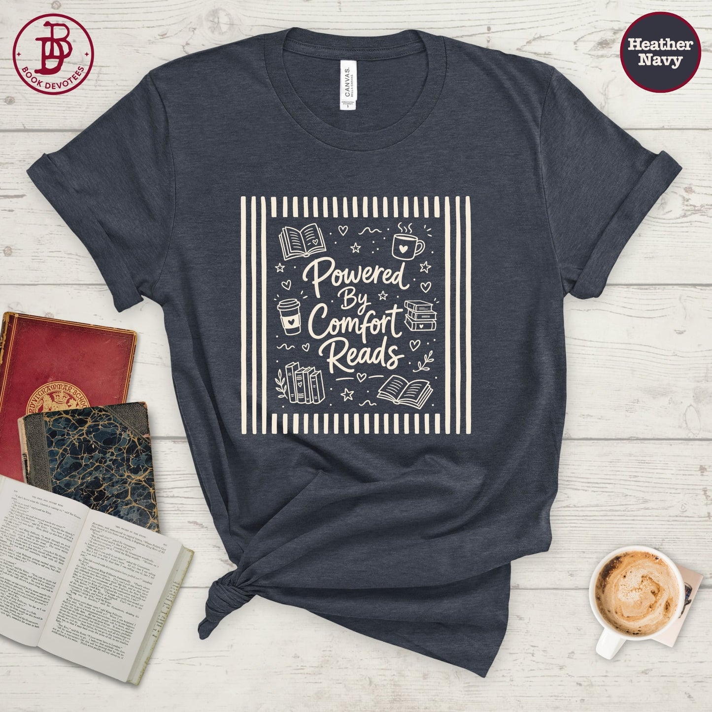 Comfort Reads Stripe Tee