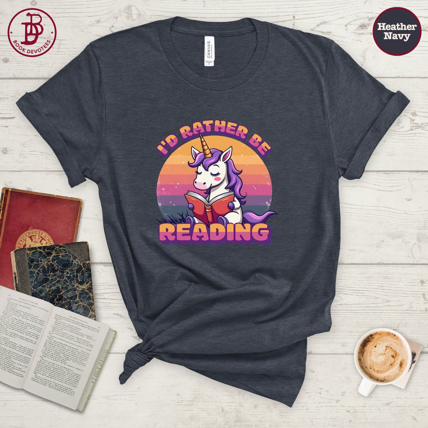 Rather Be Reading Unicorn Tee