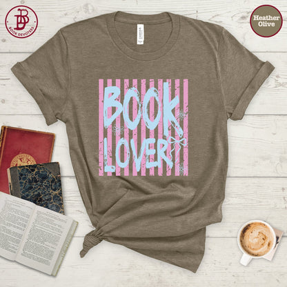 Book Lover Stripe Tee