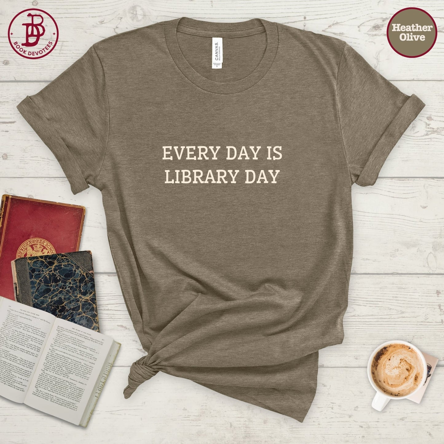 Every Day is Library Day Tee