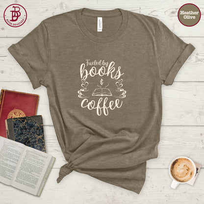 Fueled by Books and Coffee Tee