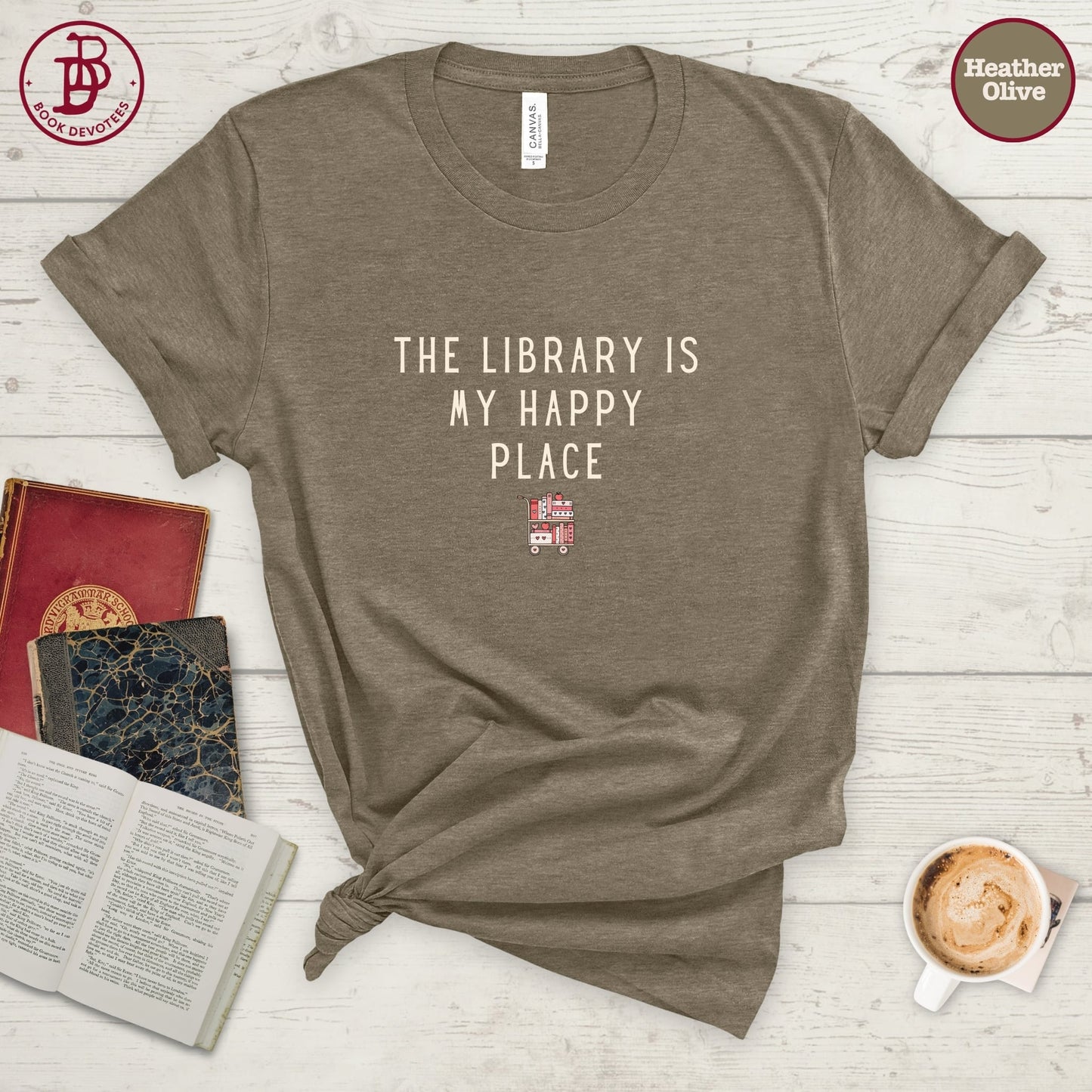 Library Happy Place Tee