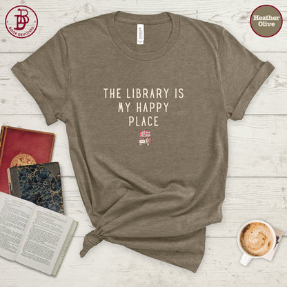 Library Happy Place Tee