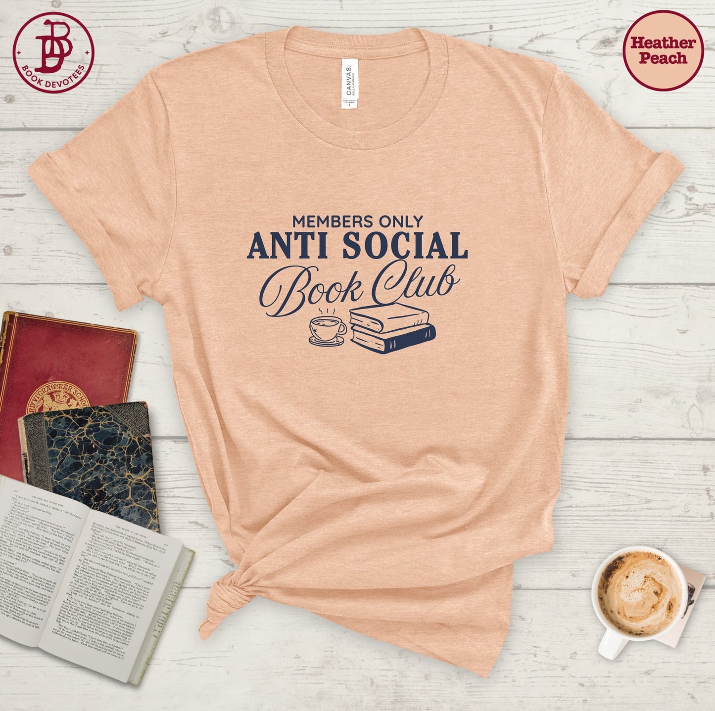 Antisocial Book Club Art Tee