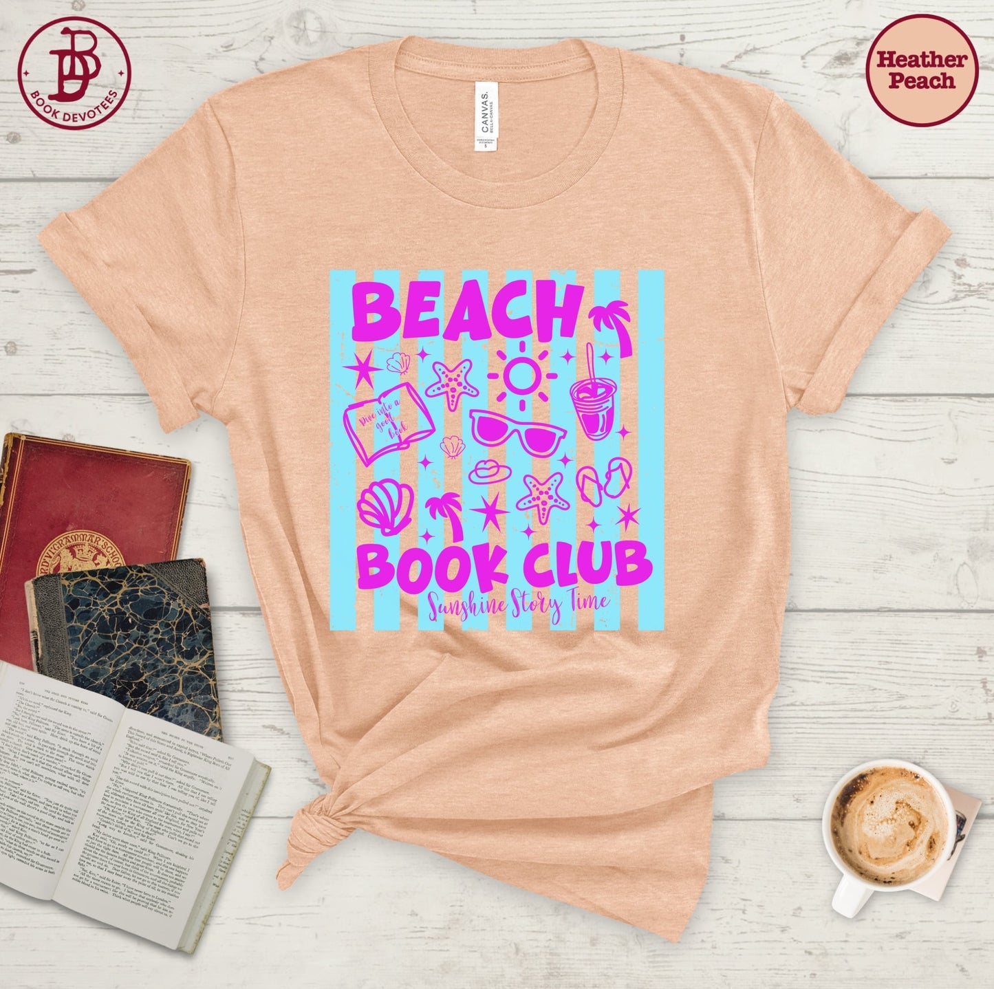 Beach Book Club Sunshine Stripe Tee