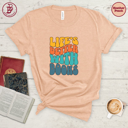 Better With Books Retro Tee