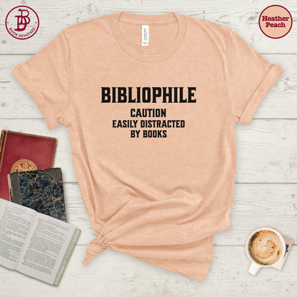 Bibliophile Caution Tee