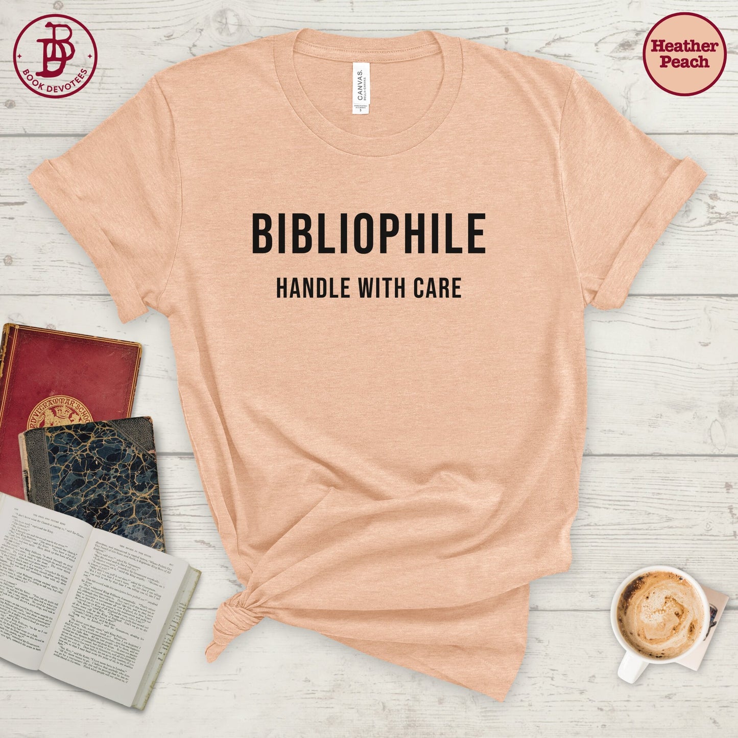 Bibliophile Handle With Care Tee
