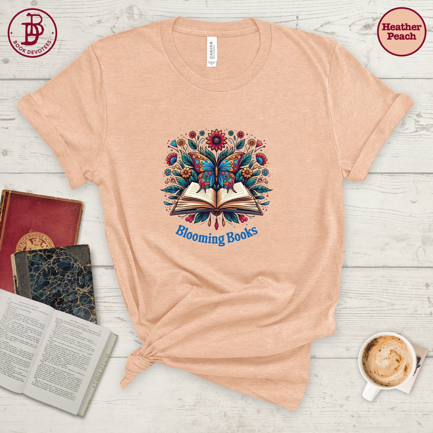 Book Butterfly Blooming Tee
