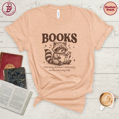 Book Drama Raccoon Tee