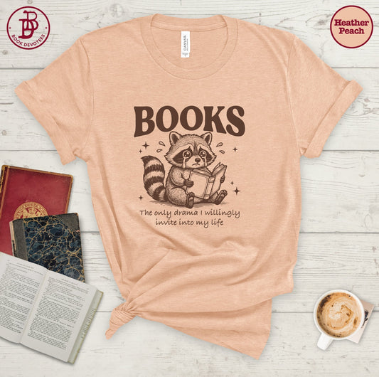 Book Drama Raccoon Tee