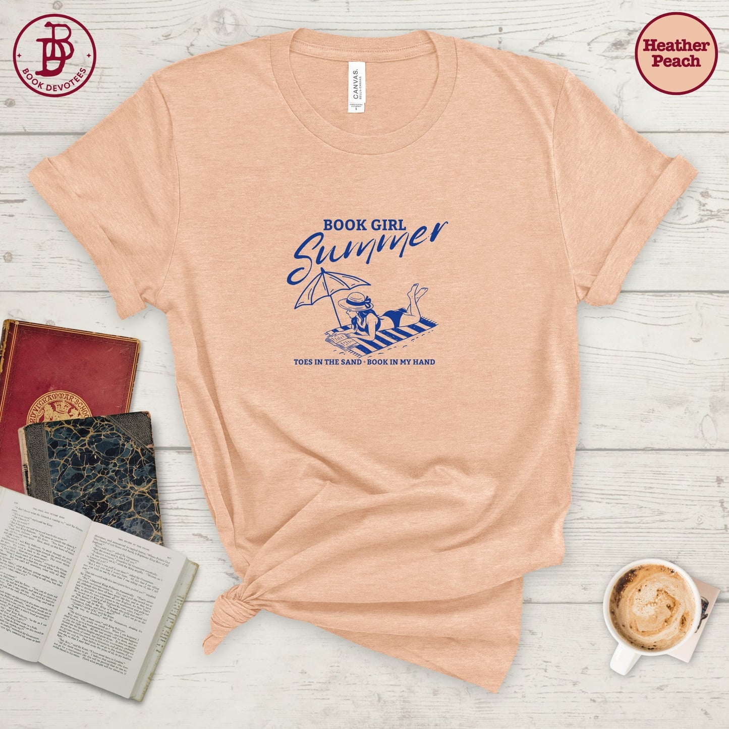 Book Girl Summer Sand Tee