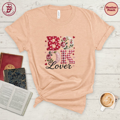 Book Lover Rose Tee