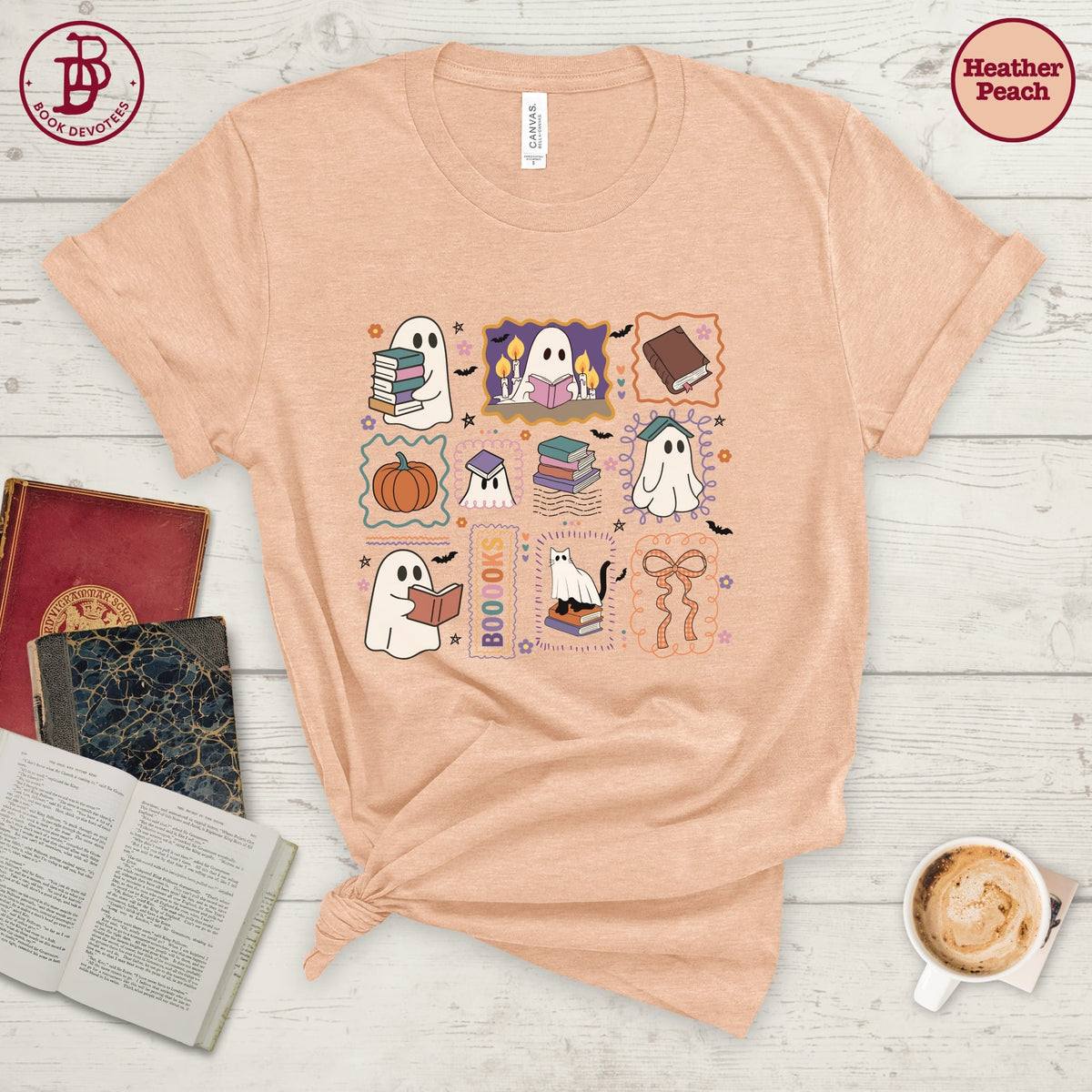 Bookish Ghosts Stamp Tee
