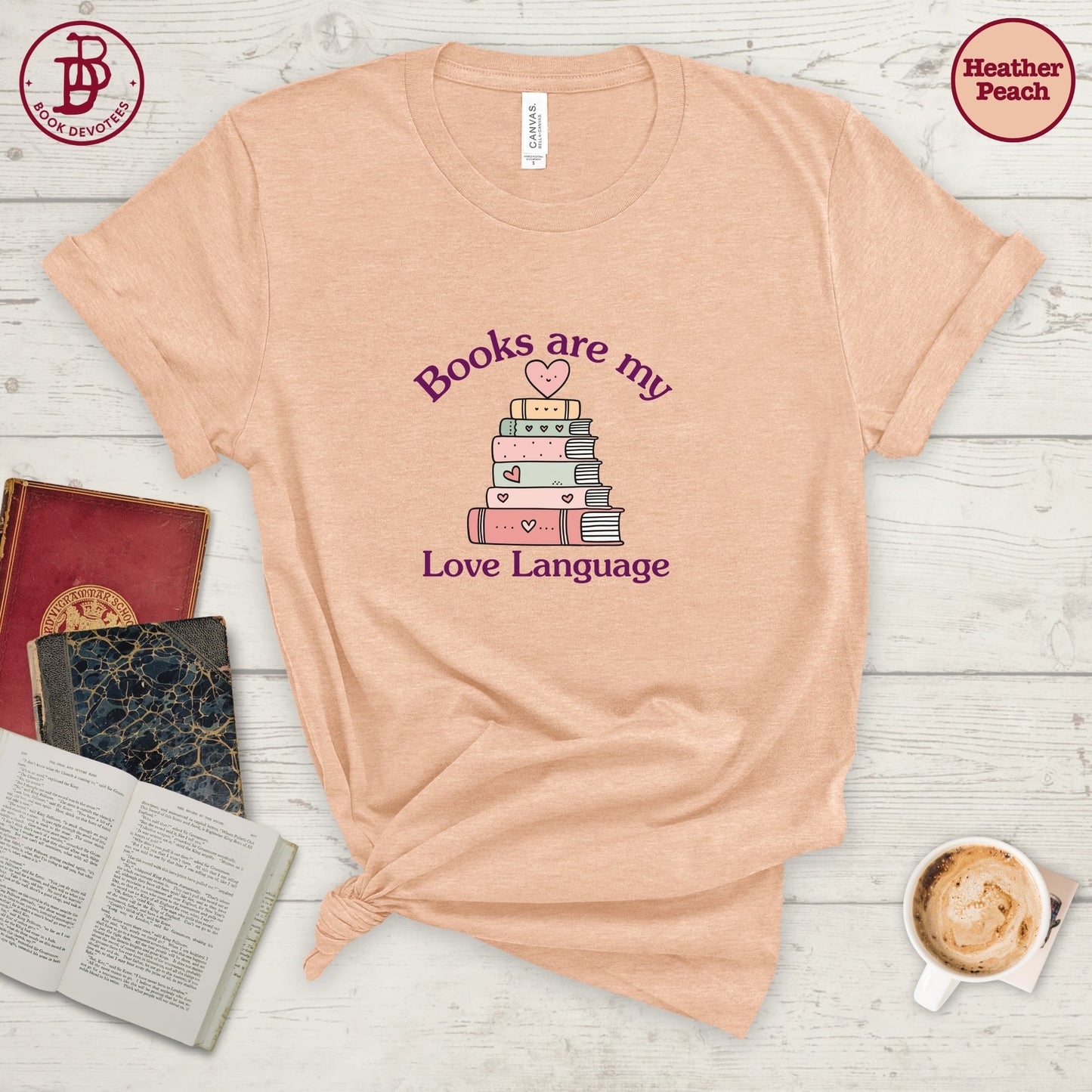 Books My Love Language Tee