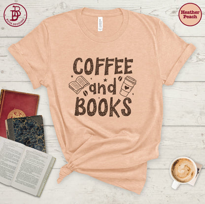 Coffee and Books Art Tee