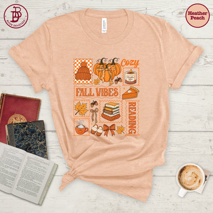 Cozy Reading Fall Vibes Tee