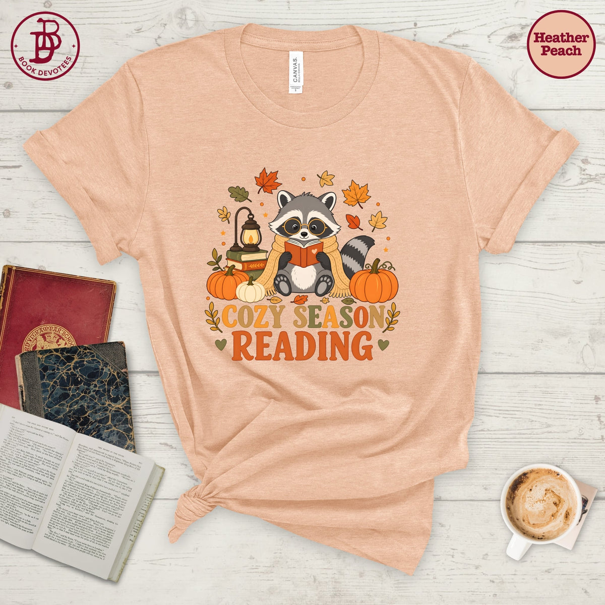 Cozy Reading Racoon Tee