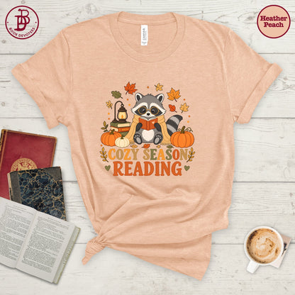 Cozy Reading Racoon Tee
