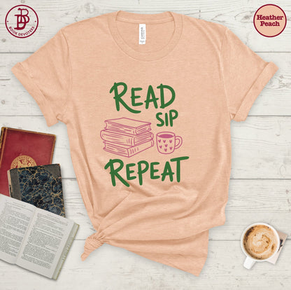 Read Sip Repeat Tee