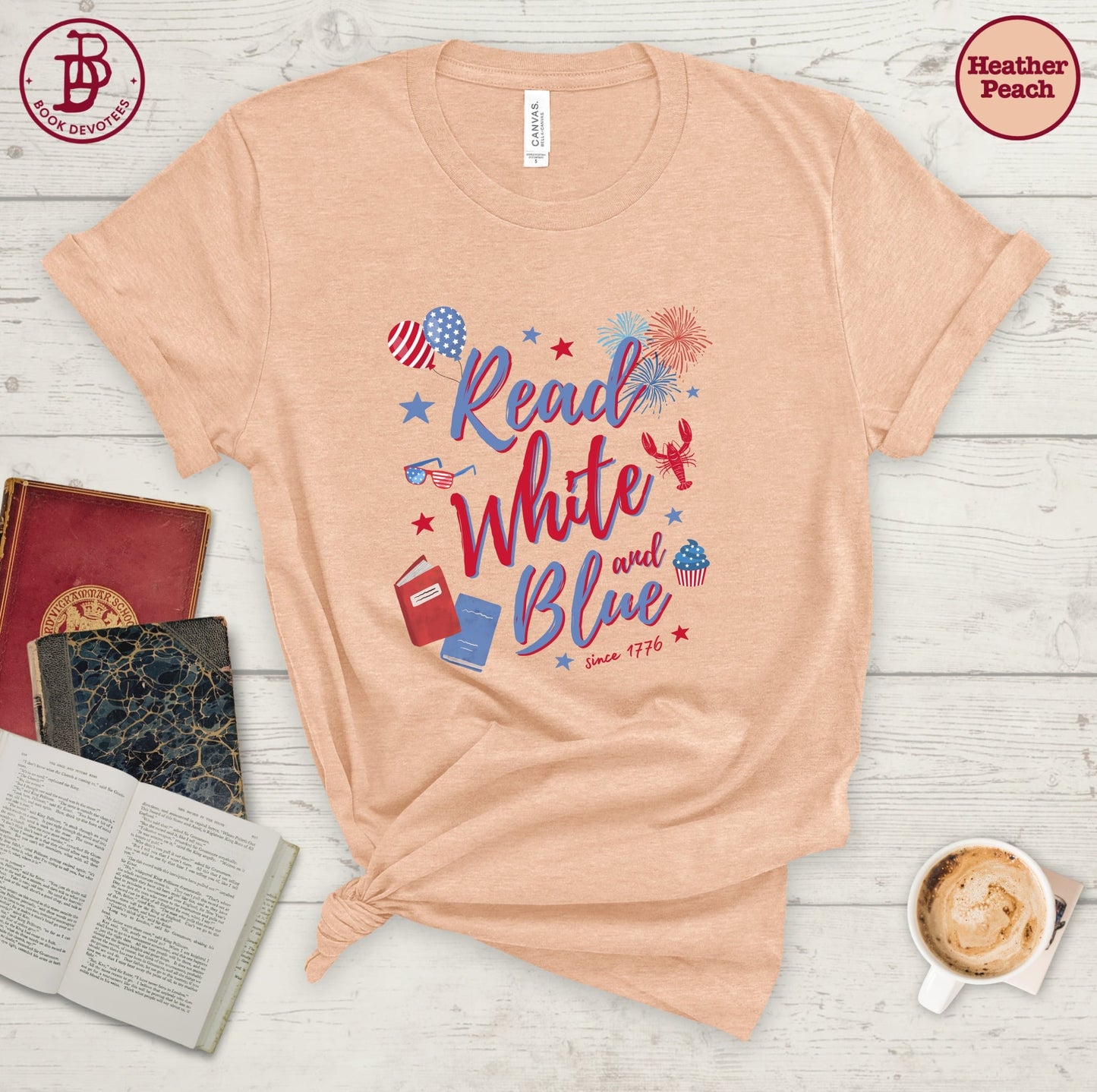 Read White and Blue Tee