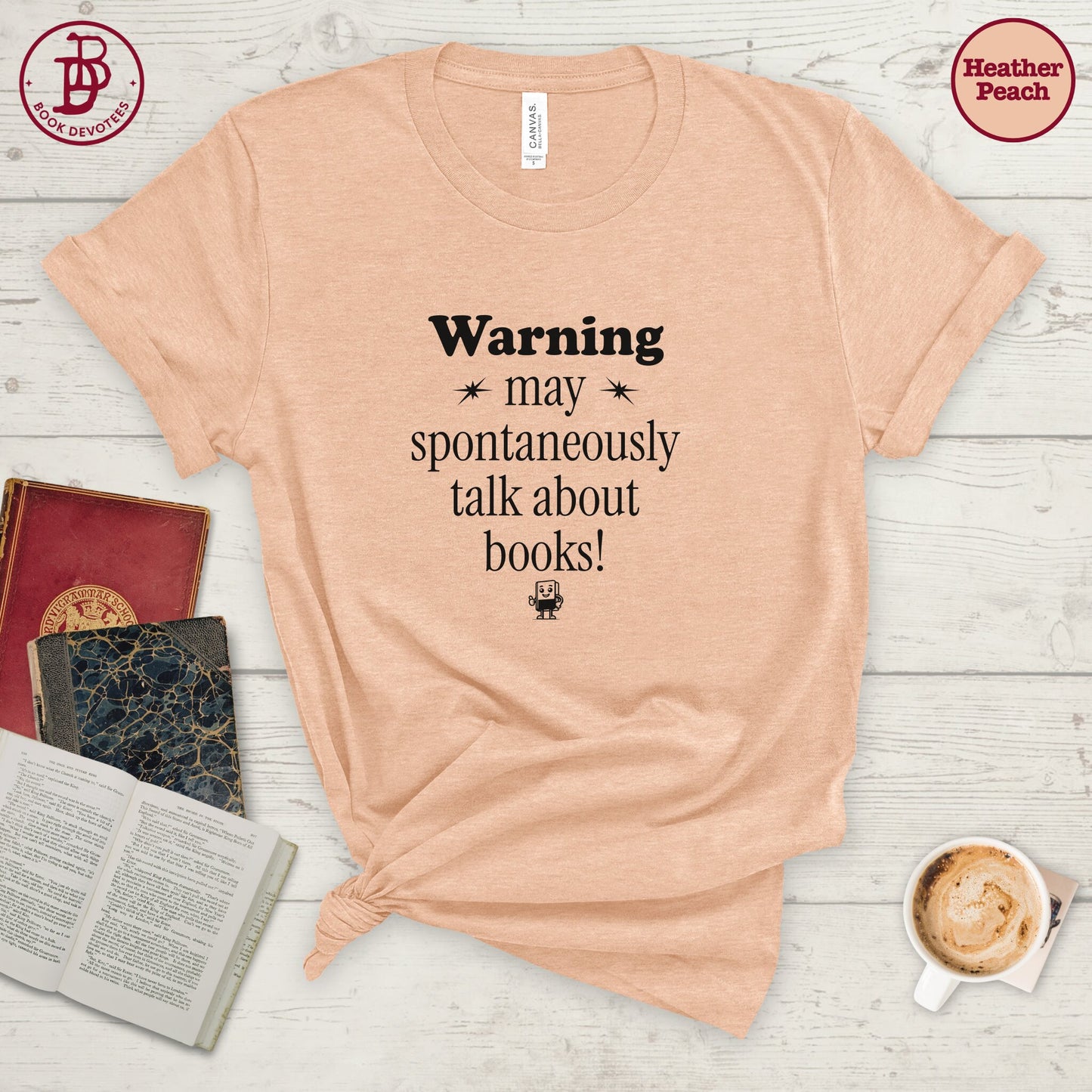 Warning May Talk About Books Tee
