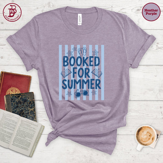 Booked for Summer Stripe Tee